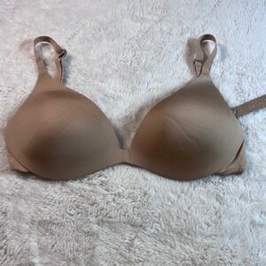 SKIMS Women's Wireless Form Super Push-Up Bra Clay BA-PLG-2632 Size 32DD NEW